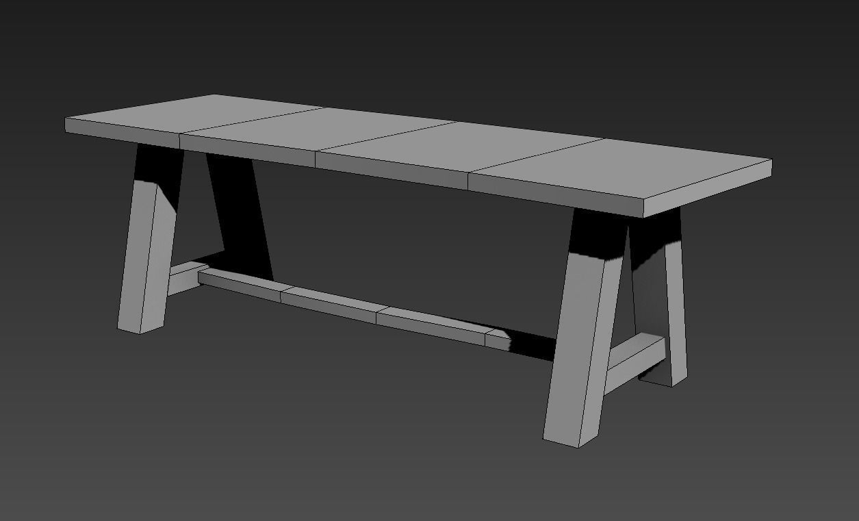 Sit Low poly With PBR Texture Low-poly 3D model_2