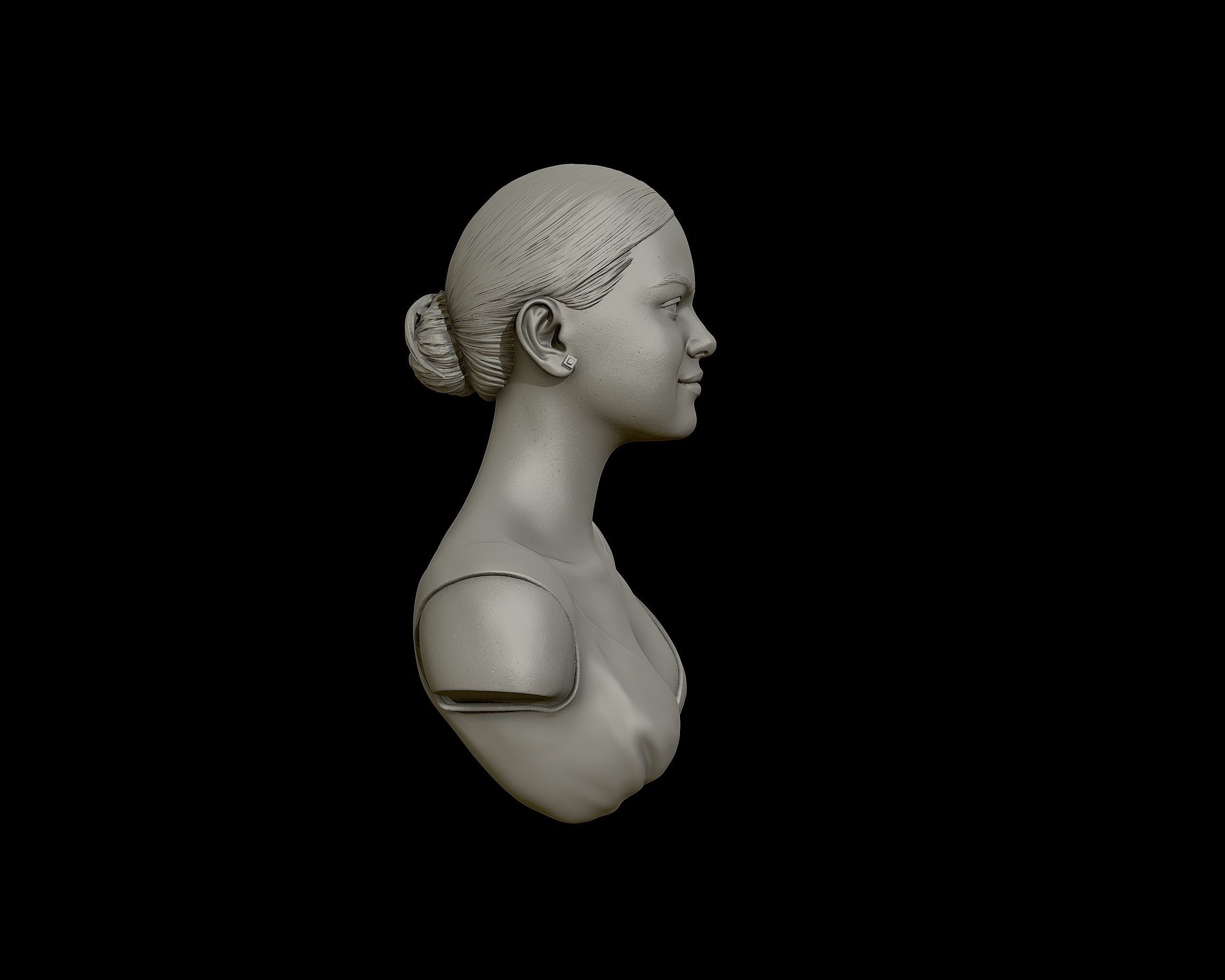 Selena Gomez Bust 3D print model_26