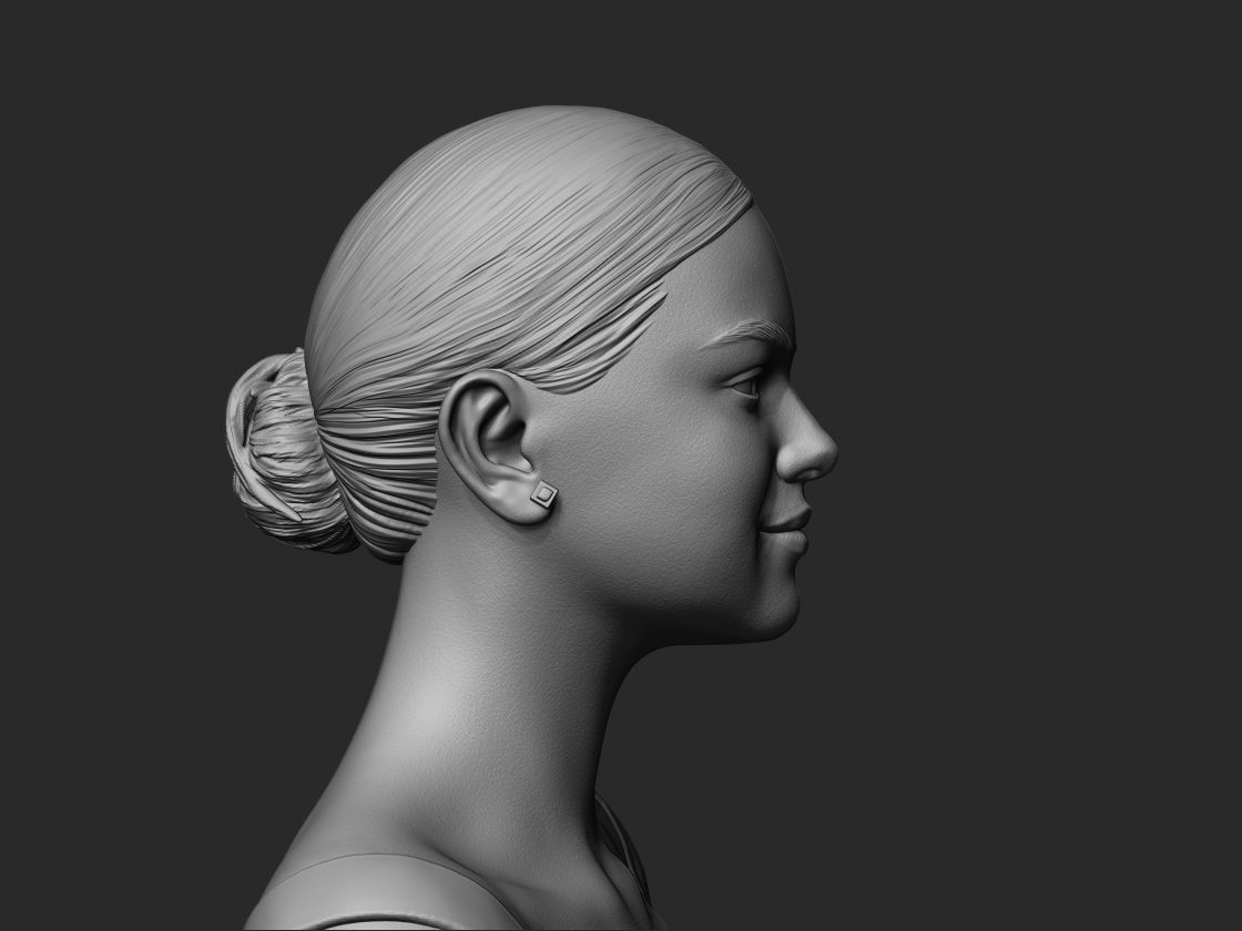 Selena Gomez Bust 3D print model_16