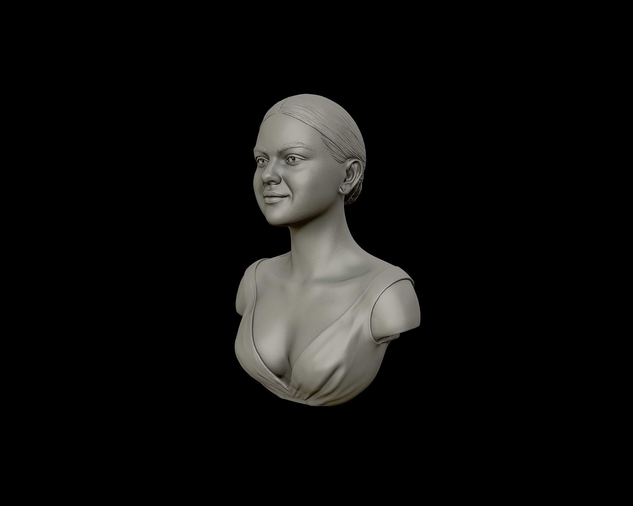 Selena Gomez Bust 3D print model_20