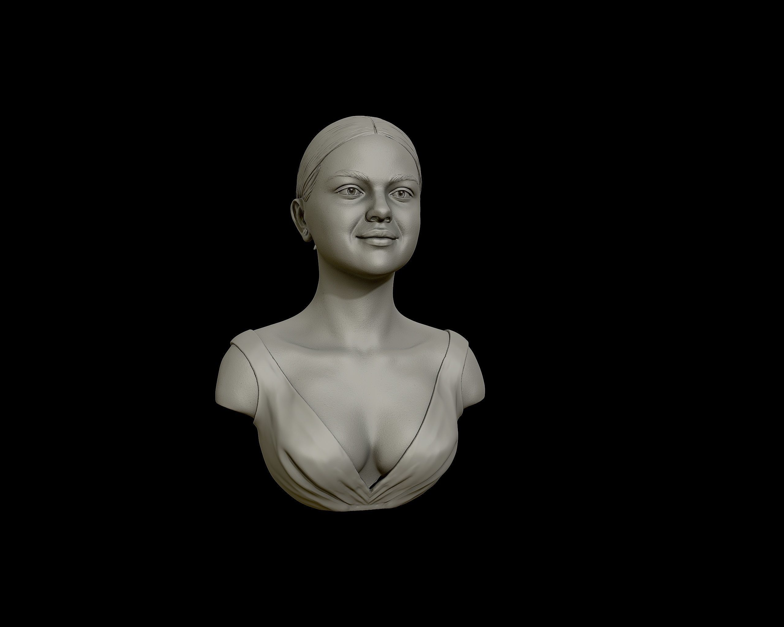 Selena Gomez Bust 3D print model_23
