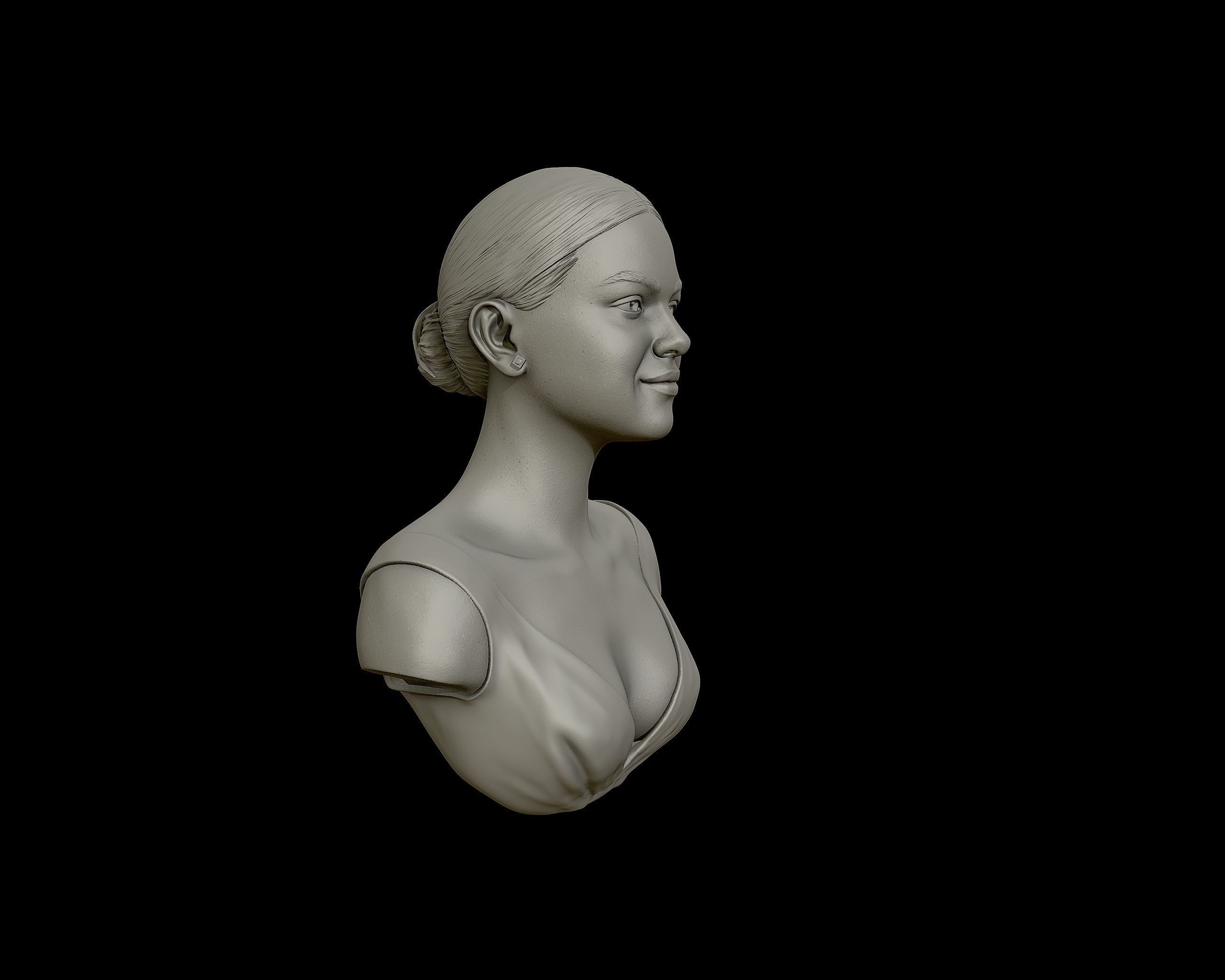 Selena Gomez Bust 3D print model_25