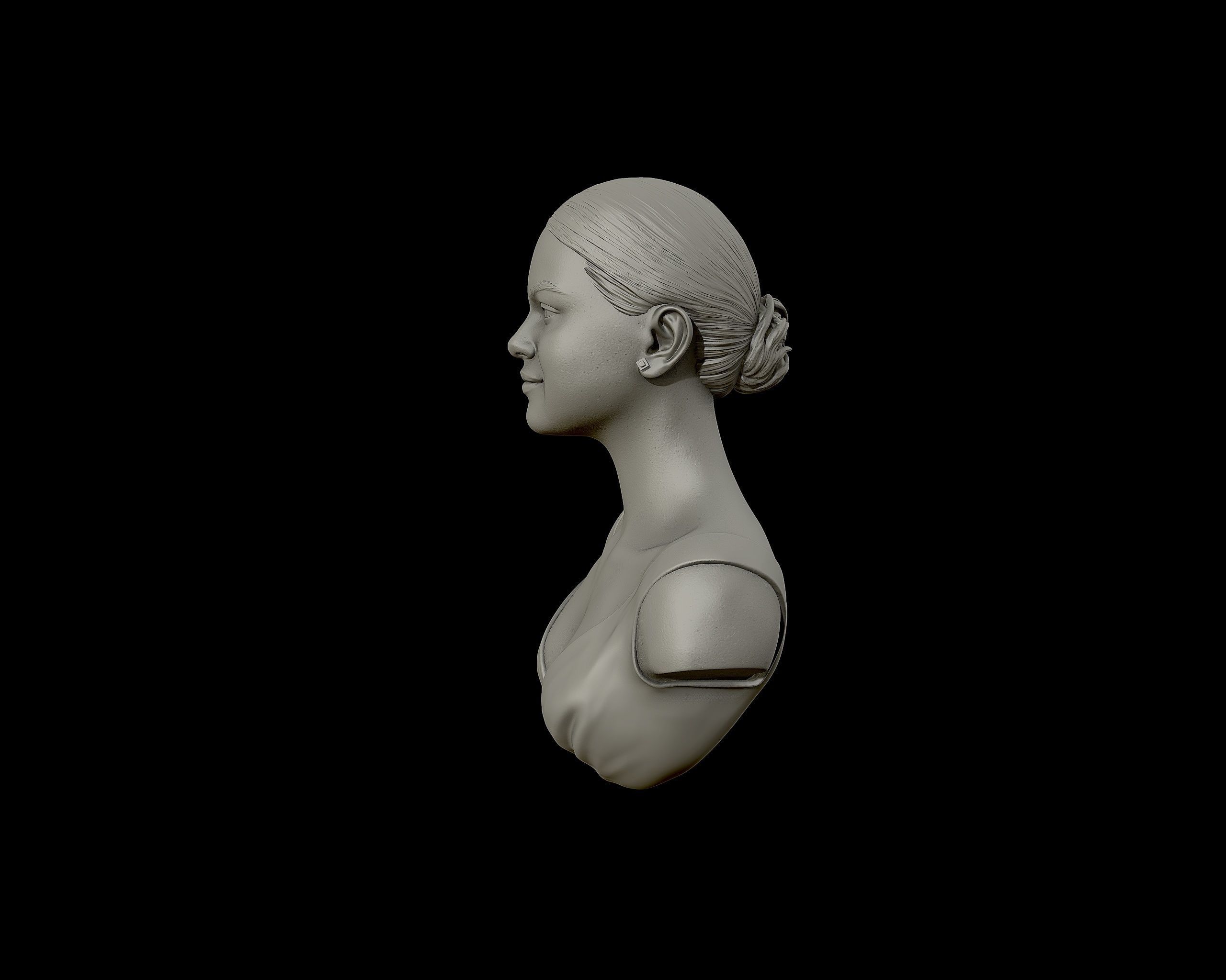 Selena Gomez Bust 3D print model_22