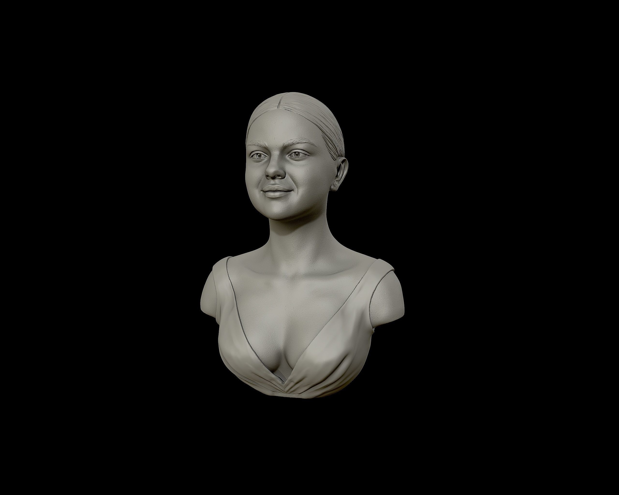Selena Gomez Bust 3D print model_19
