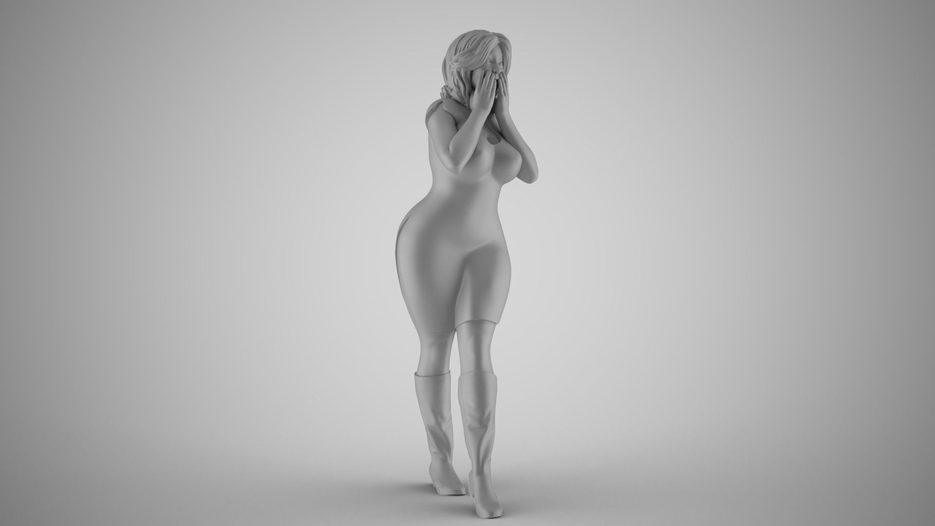 Gossip Bewilderment 3D print model_2