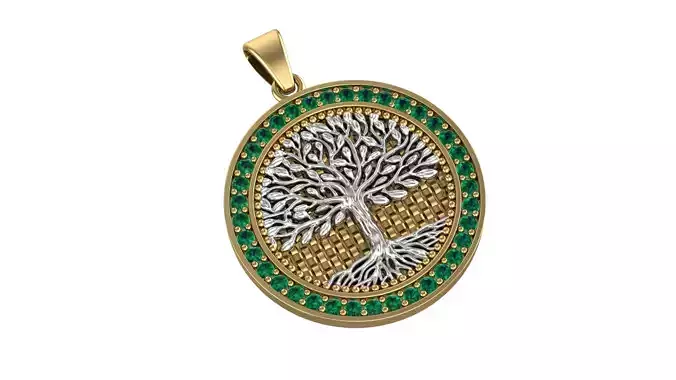 Tree of Life Necklace-5 3D print model