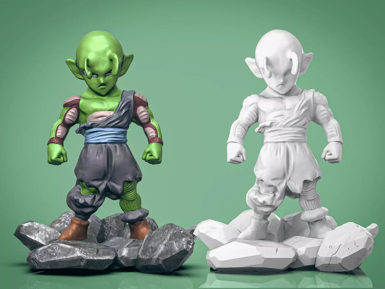 Picolo Dragon Ball 3D Printable Free 3D print model