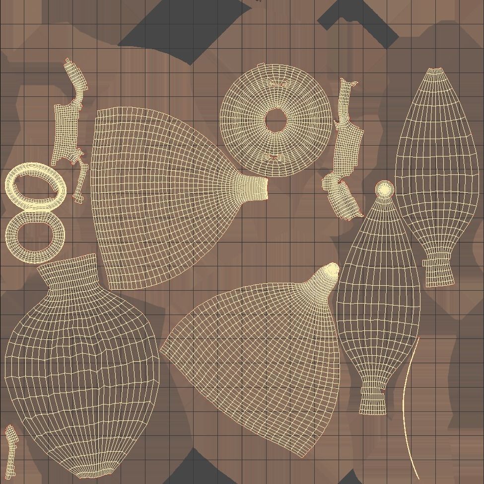 Ancient Greek-Italic Amphora Low-poly 3D model_9