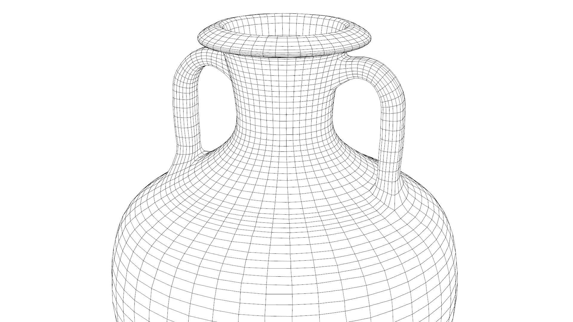 Ancient Greek-Italic Amphora Low-poly 3D model_8