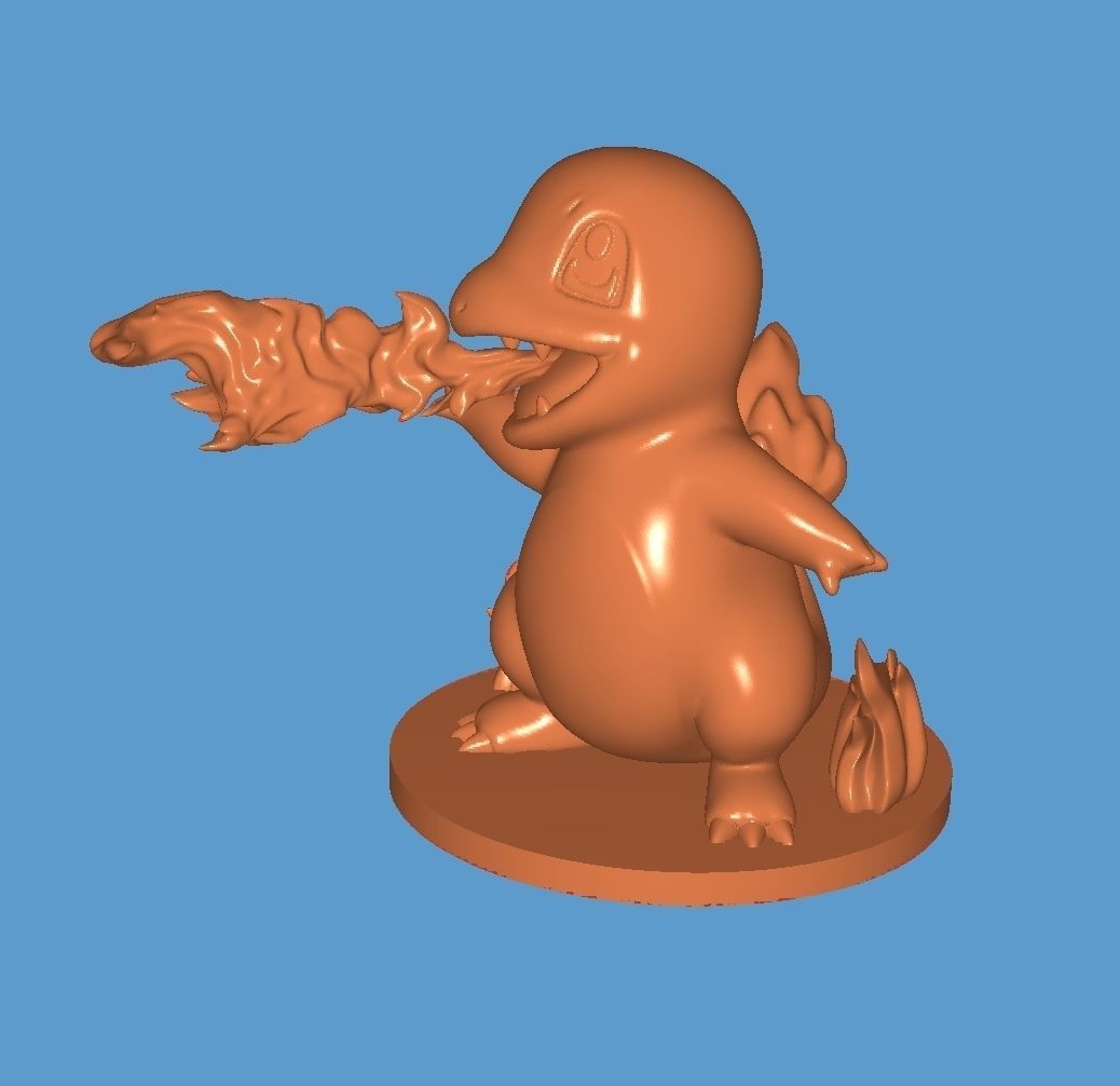 POKEMON FIGURES - CHARMANDER 3D print model_2