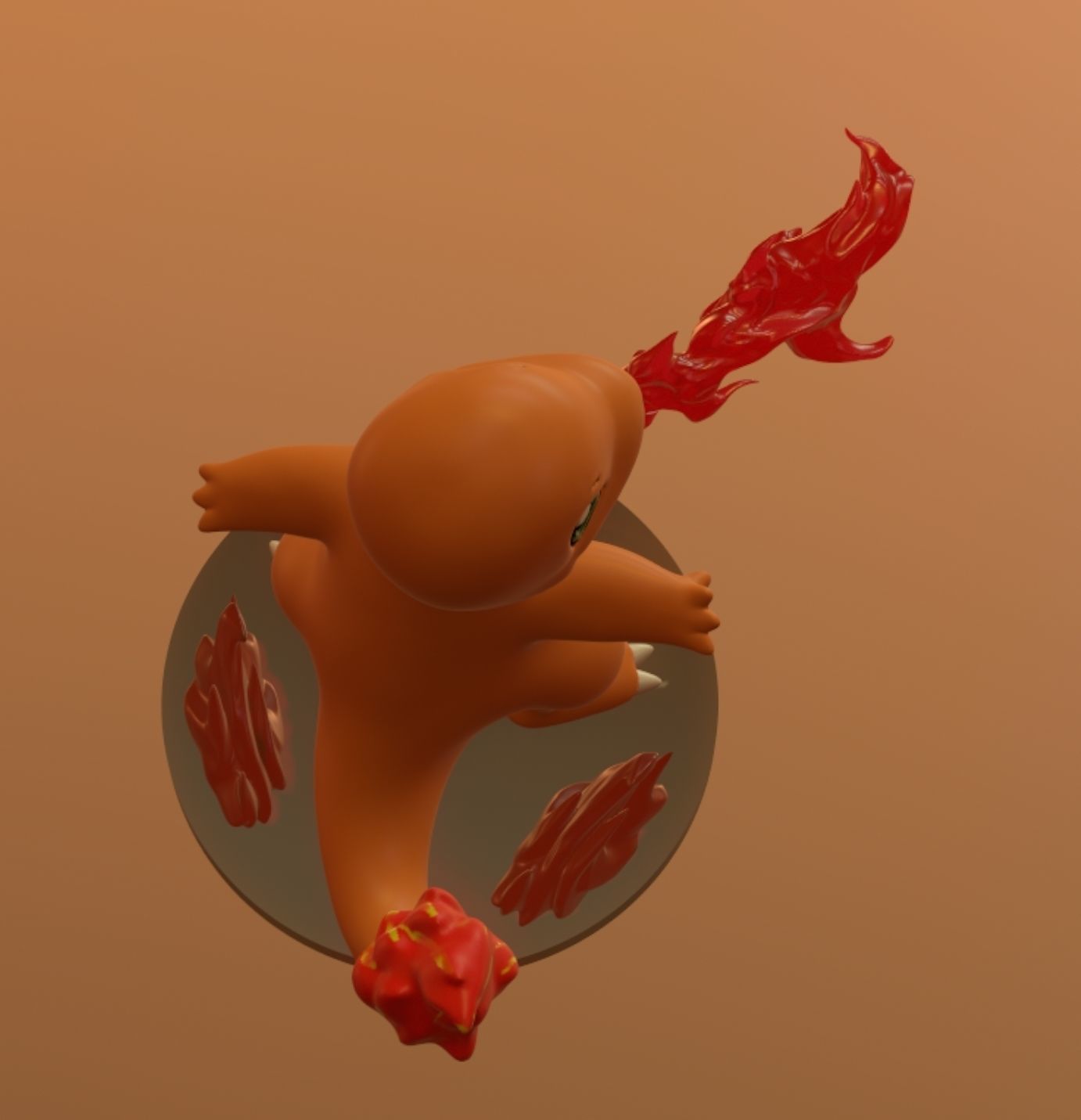 POKEMON FIGURES - CHARMANDER 3D print model_1