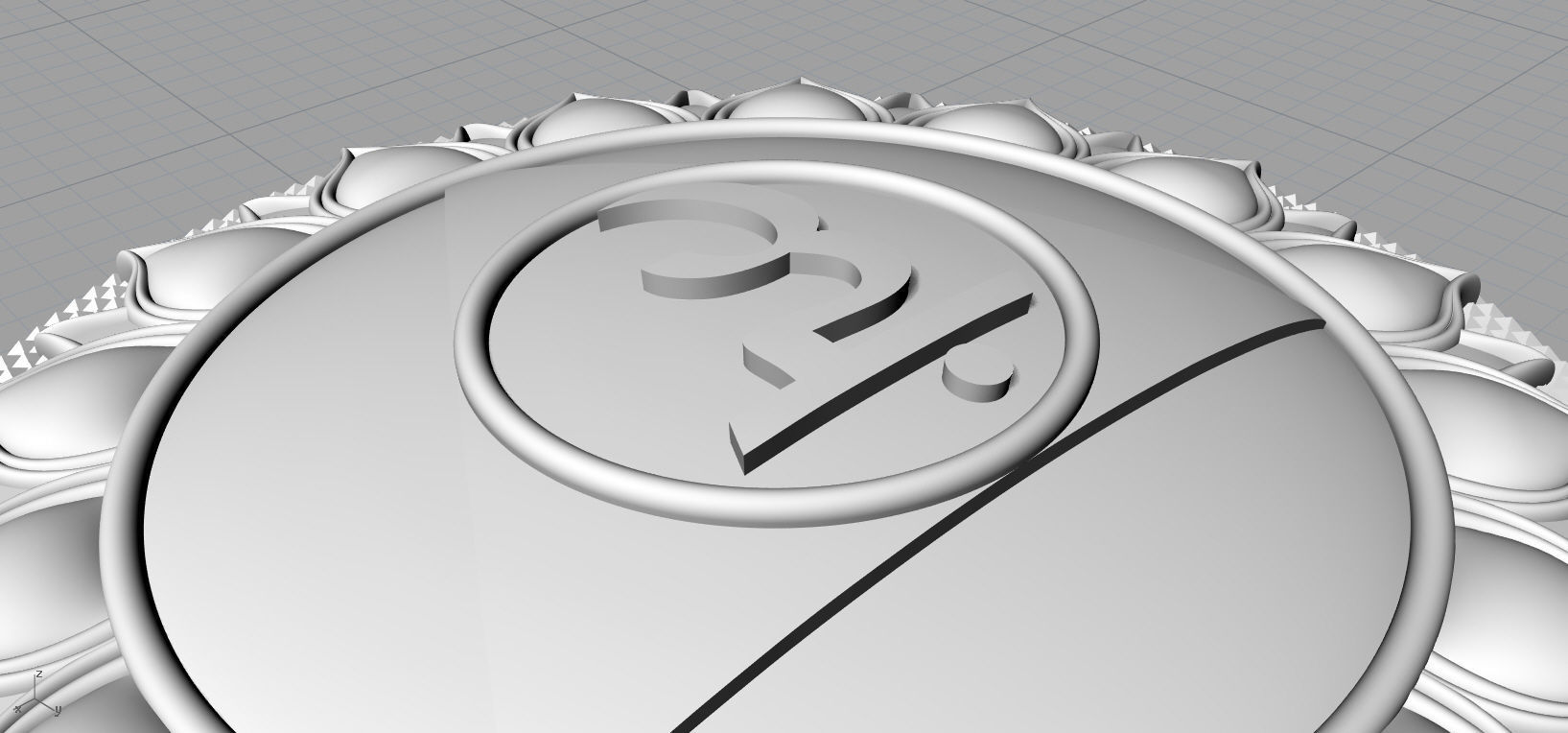 Vishuddha chakra Pendant for printing  3D print model_17