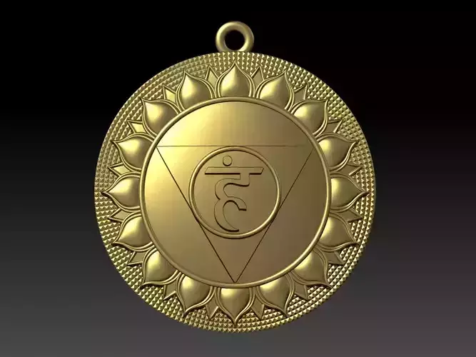 Vishuddha chakra Pendant for printing  3D print model