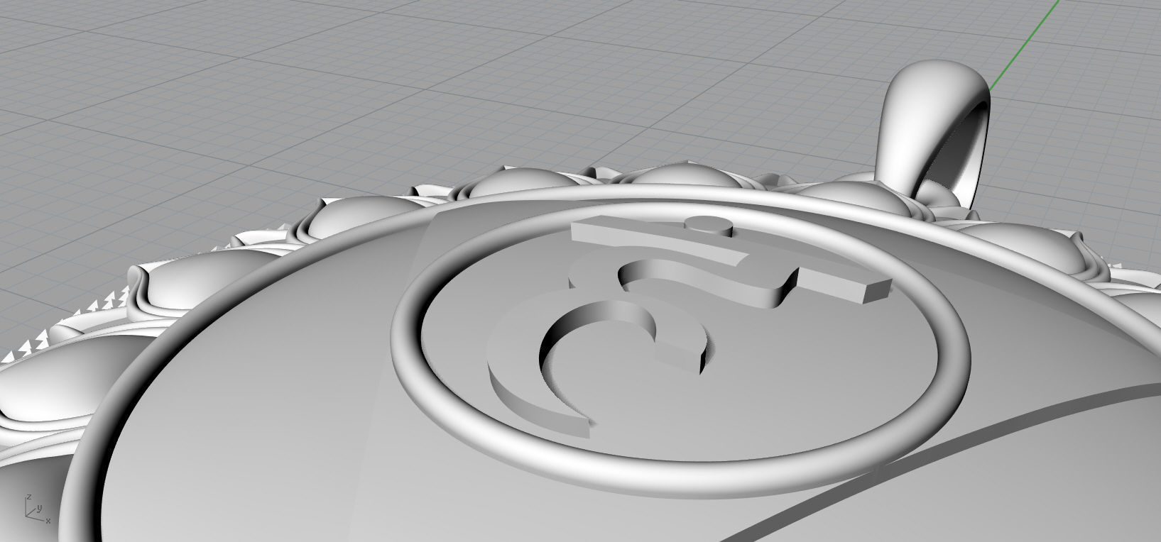 Vishuddha chakra Pendant for printing  3D print model_18