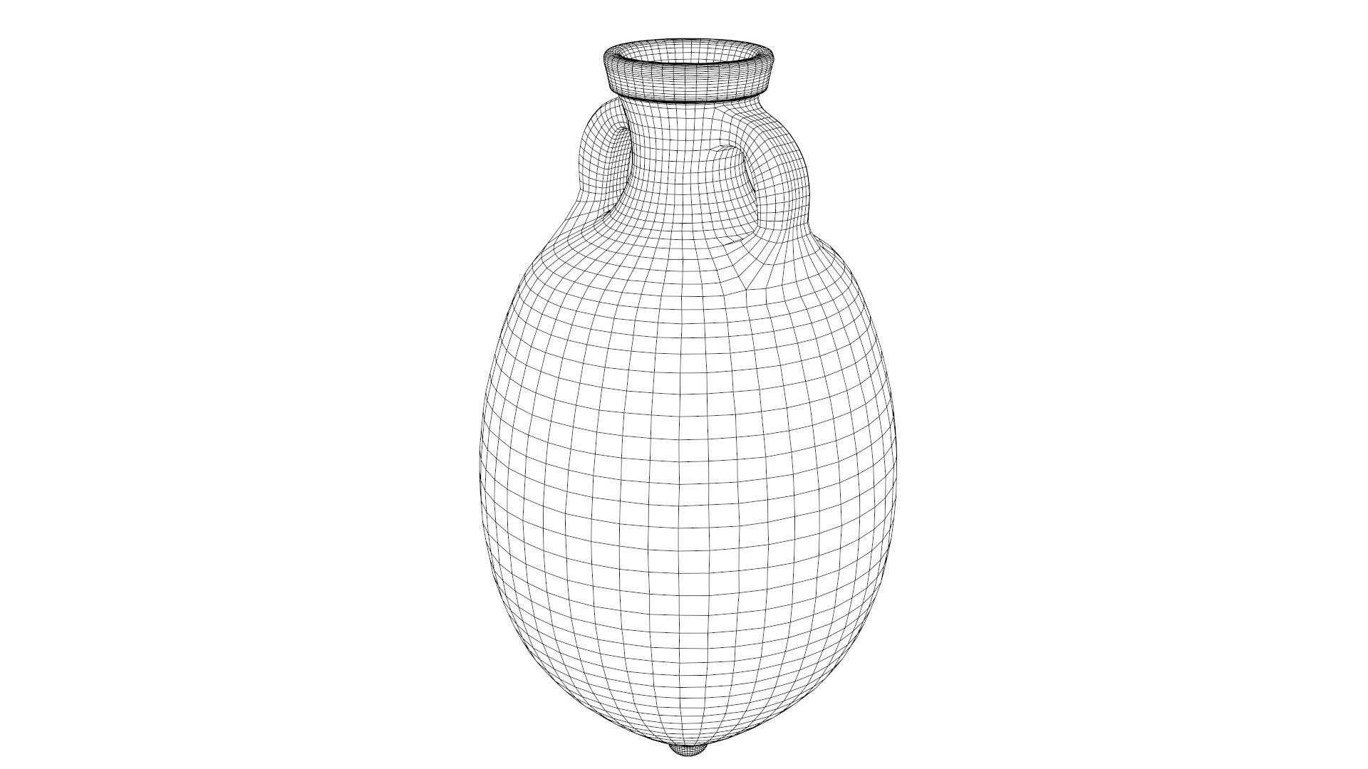 Brindisina type Amphora Low-poly 3D model_7
