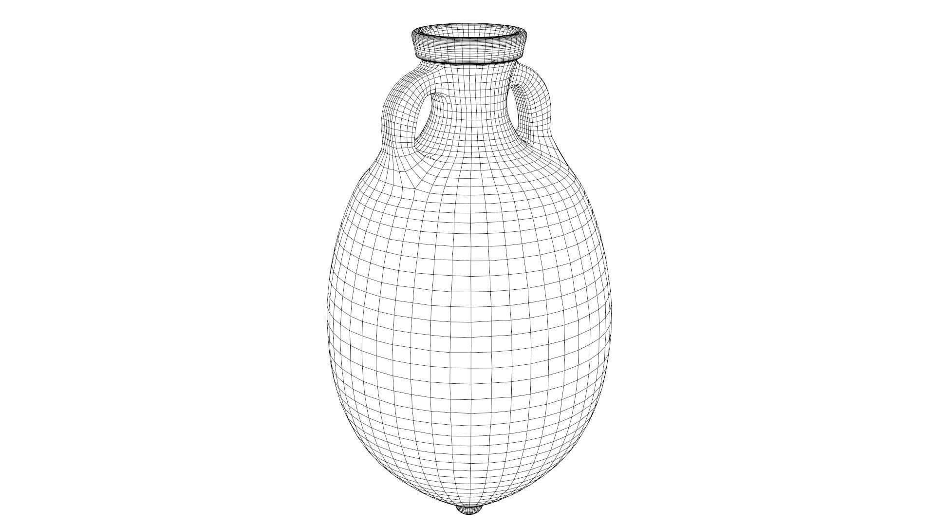 Brindisina type Amphora Low-poly 3D model_6