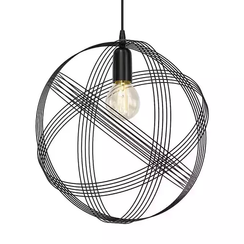 Sofia circular pendant light with wires