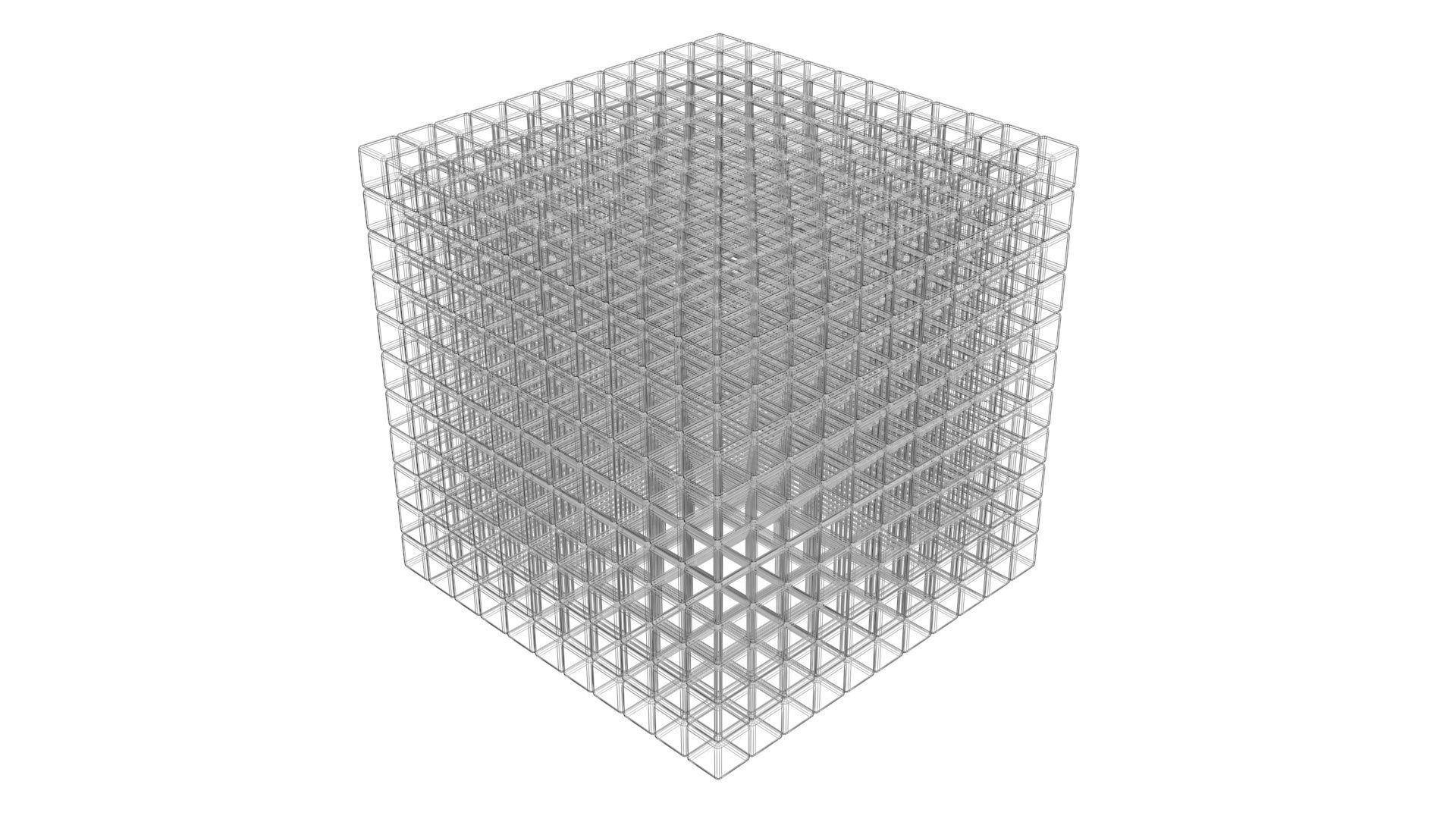 Rubiks Cube 11x11x11 Non Mixed 3D model_6