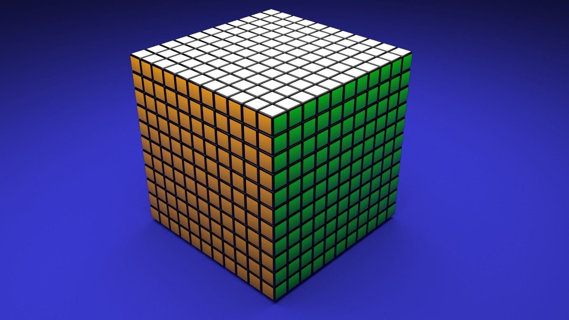 Rubiks Cube 11x11x11 Non Mixed 3D model_11