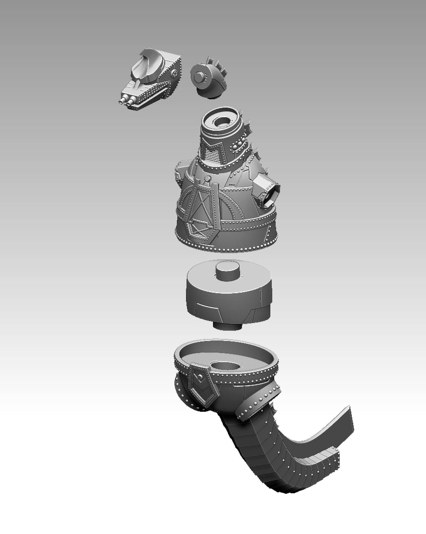 Mechagodzilla 1974 3D print model_2