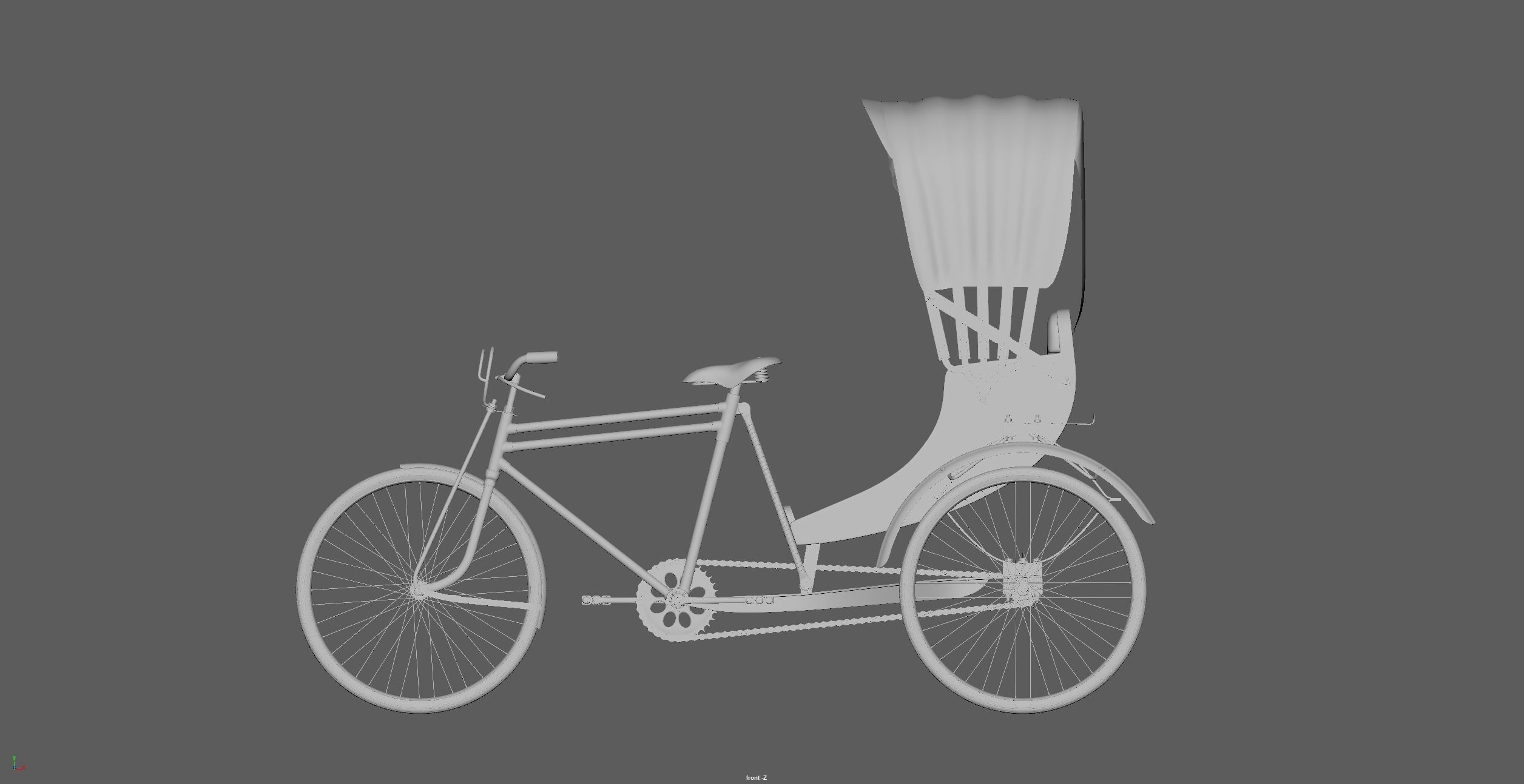Rickshaw Banglai Rickshaw 3D model_10