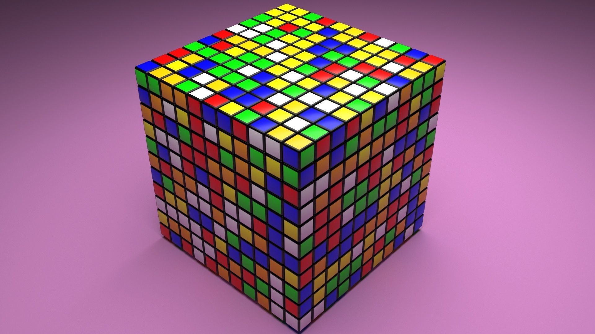 Rubiks Cube 11x11x11 3D model_16