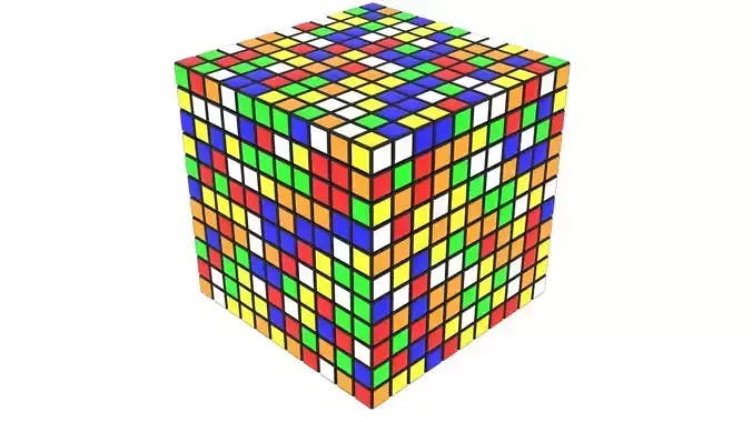 Rubiks Cube 11x11x11 3D model