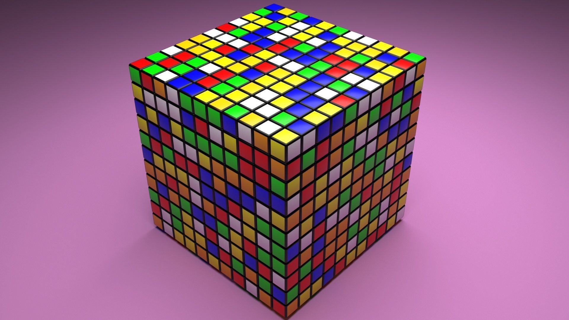 Rubiks Cube 11x11x11 3D model_15