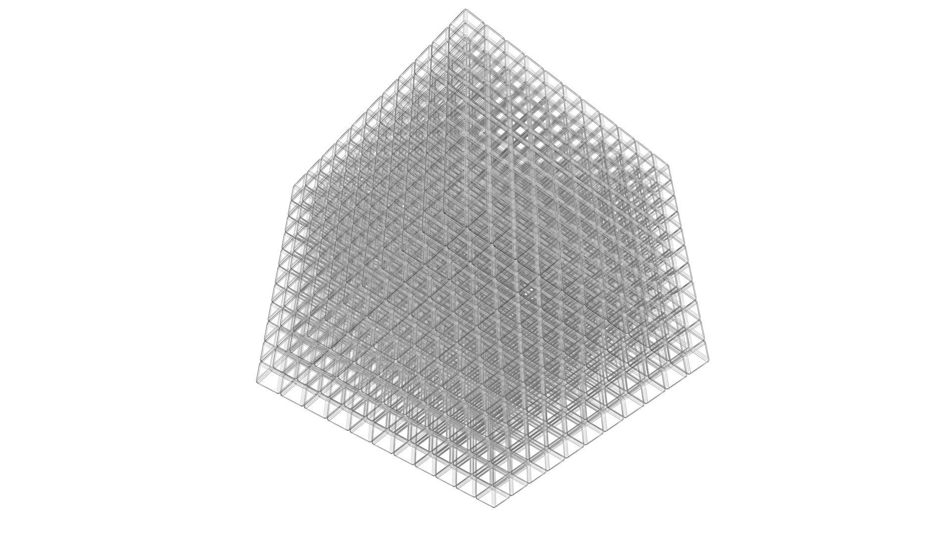 Rubiks Cube 11x11x11 3D model_13