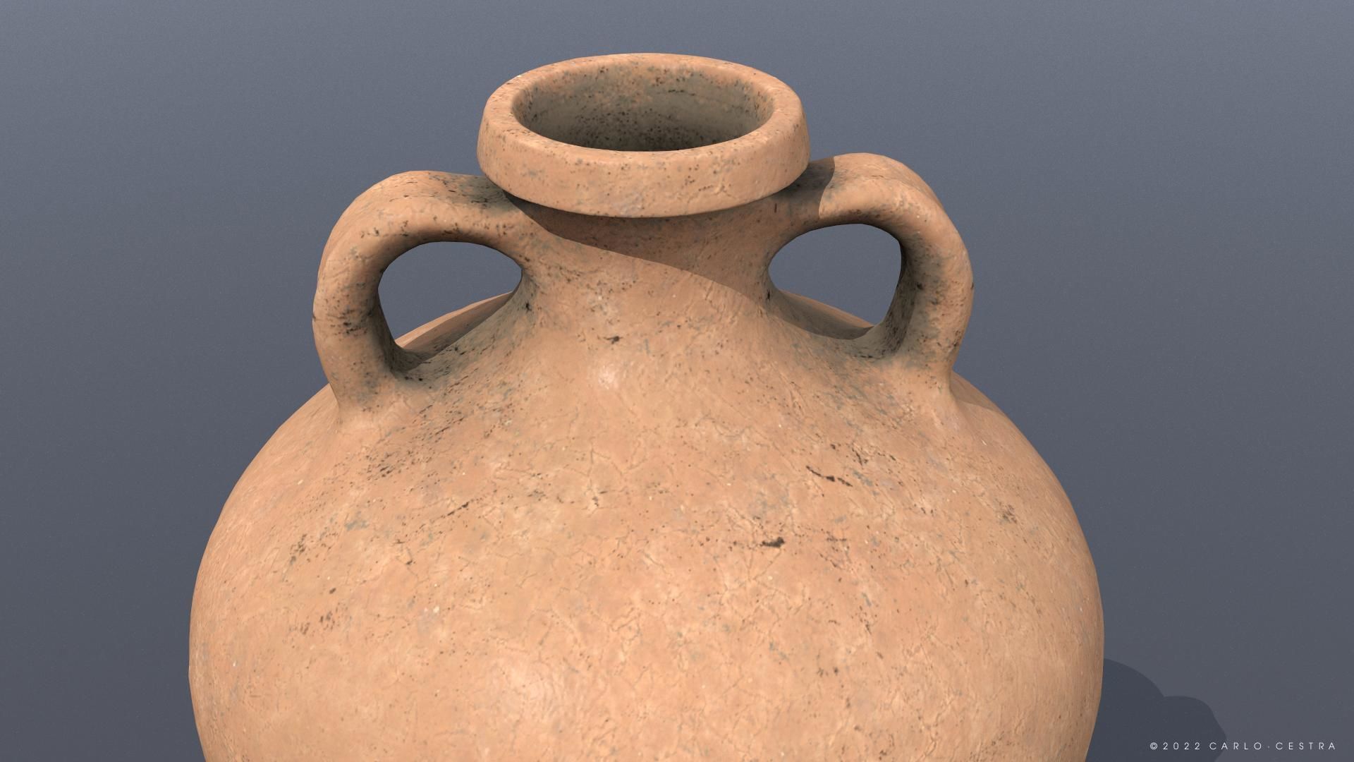 Gauloise-4 type Amphora Low-poly 3D model_5