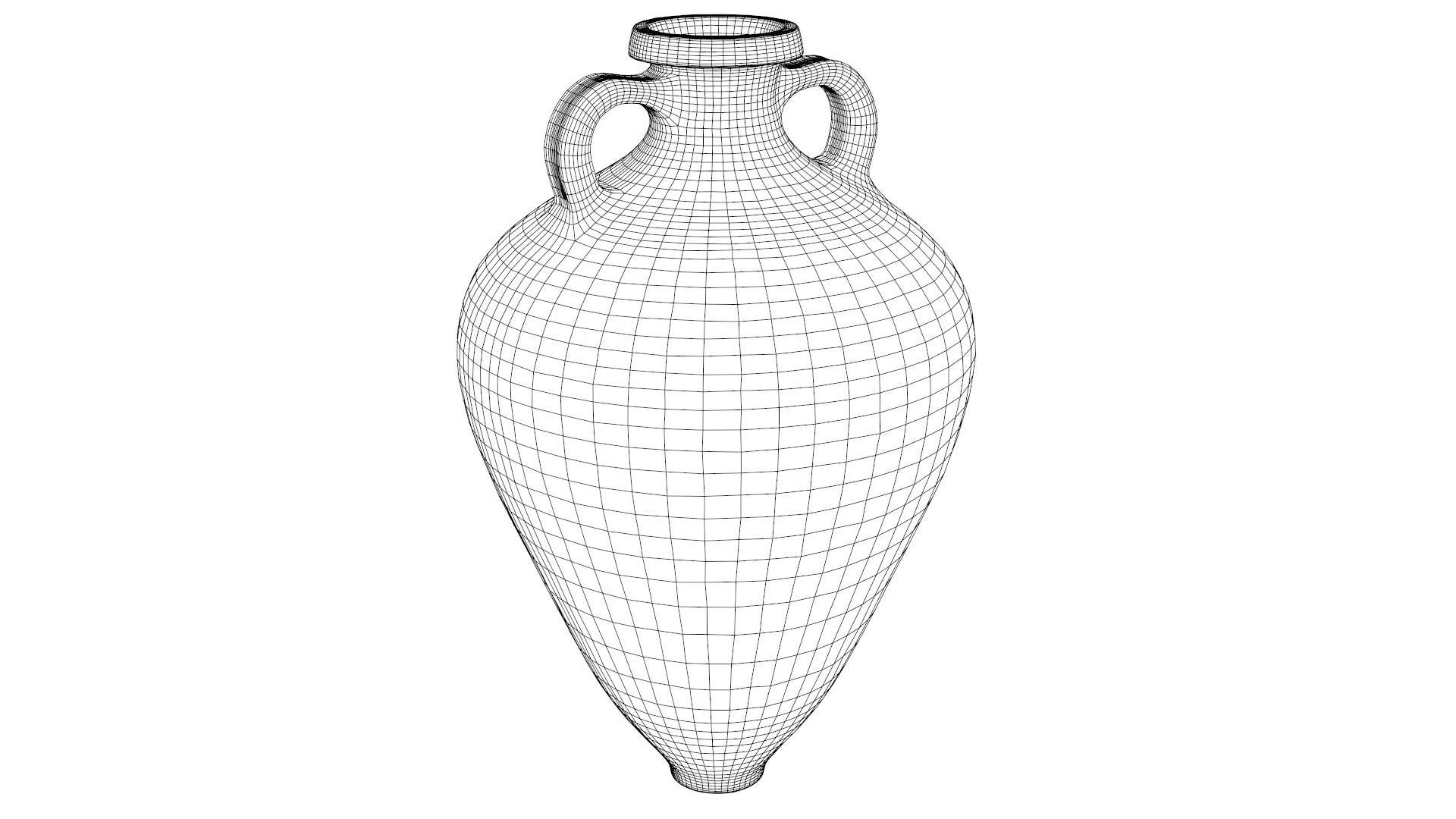 Gauloise-4 type Amphora Low-poly 3D model_6