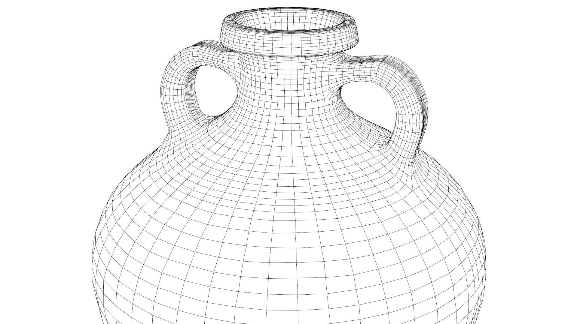 Gauloise-4 type Amphora Low-poly 3D model_8