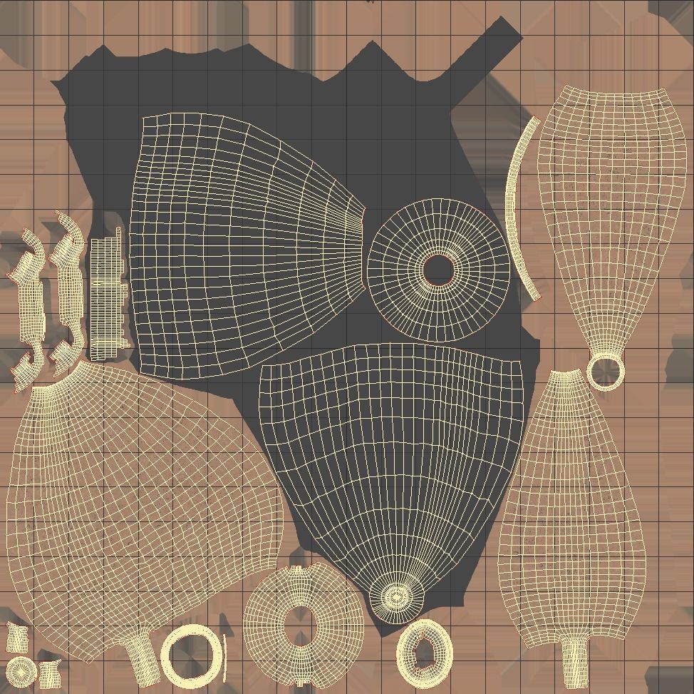 Gauloise-4 type Amphora Low-poly 3D model_9