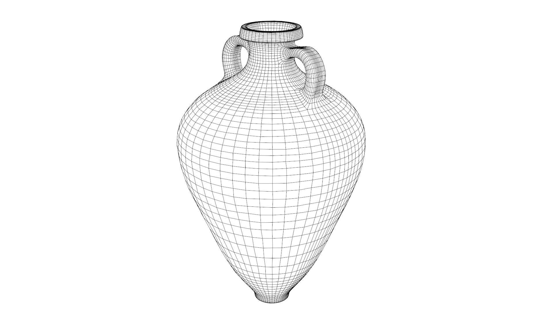 Gauloise-4 type Amphora Low-poly 3D model_7