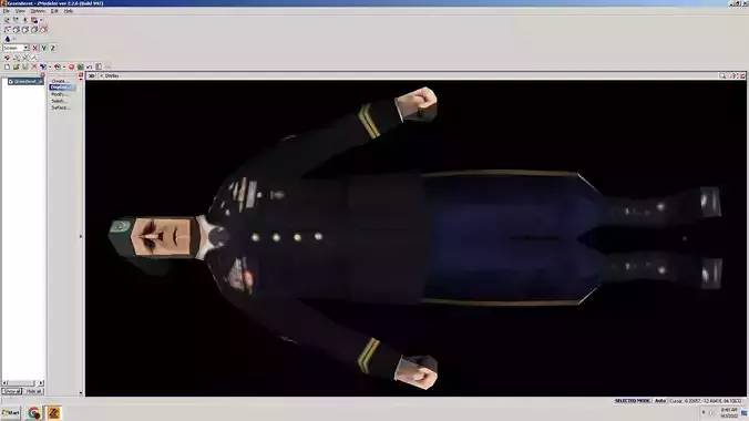 GreenBeret soldier in uniform Low-poly 3D model