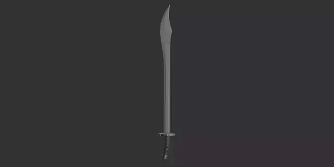 Falchion Sword - Game Ready