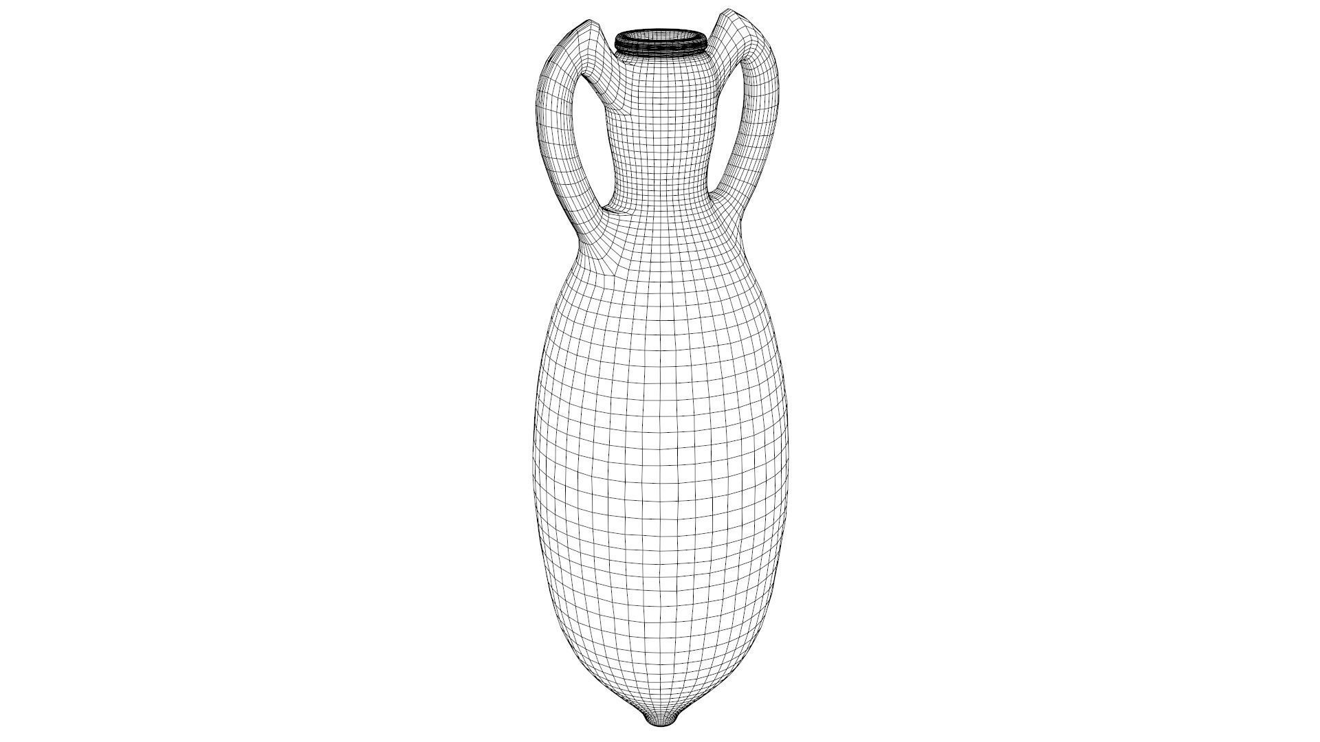 Dressel-43 type Amphora Low-poly 3D model_6