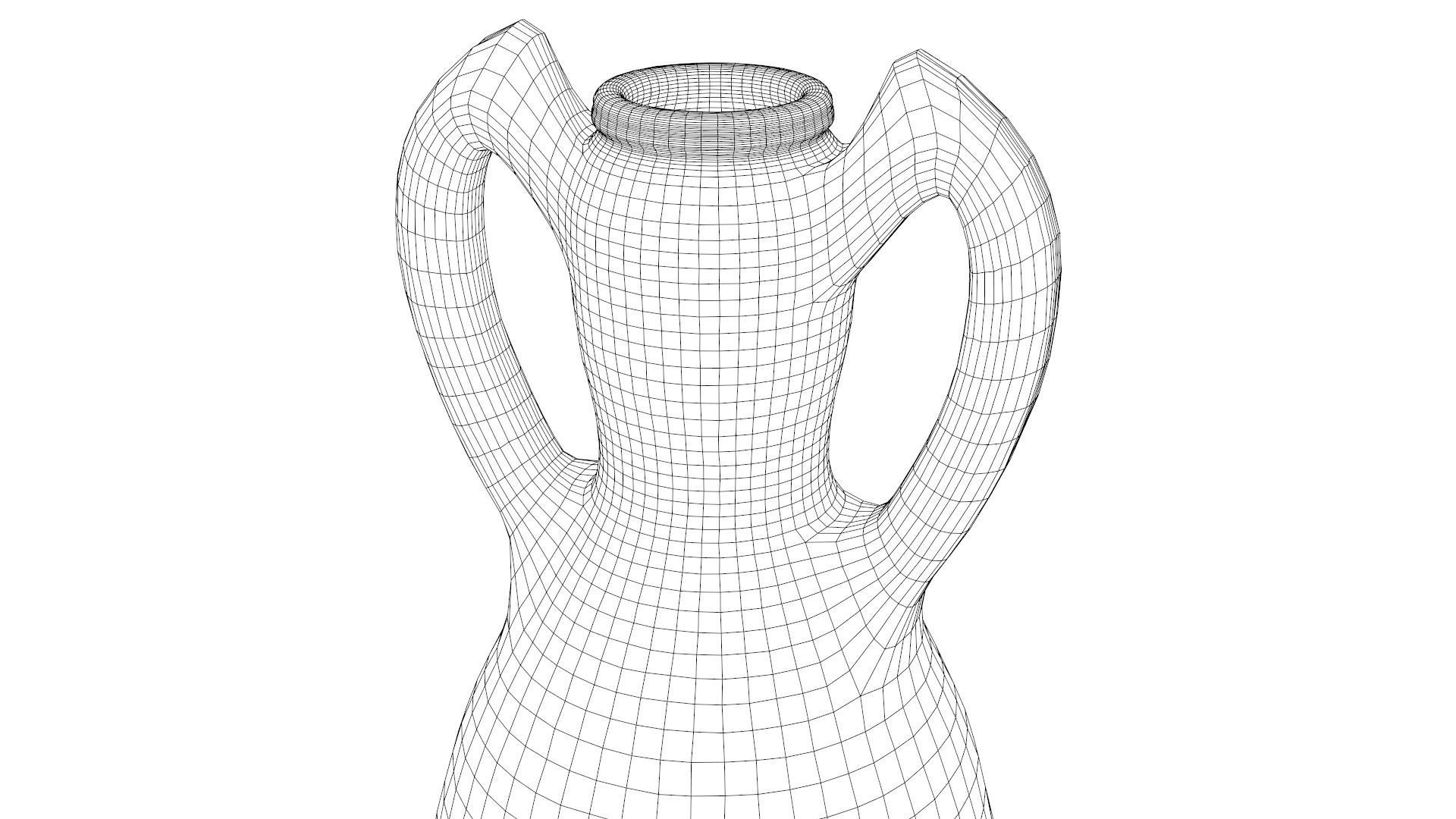 Dressel-43 type Amphora Low-poly 3D model_8