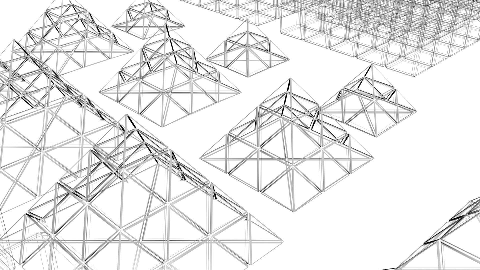 Rubiks Cube Set 3D model_30