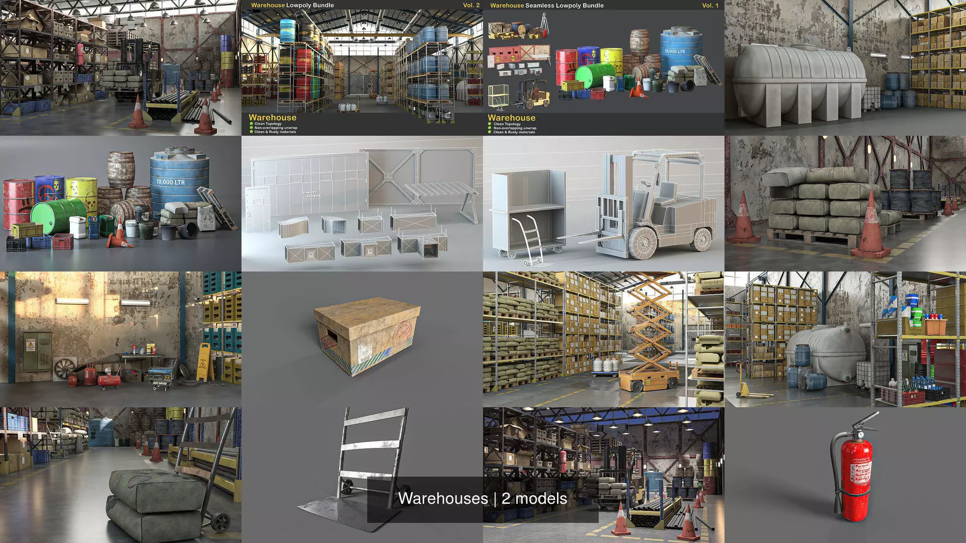 Warehouses warehouse 3D Model Collection_0