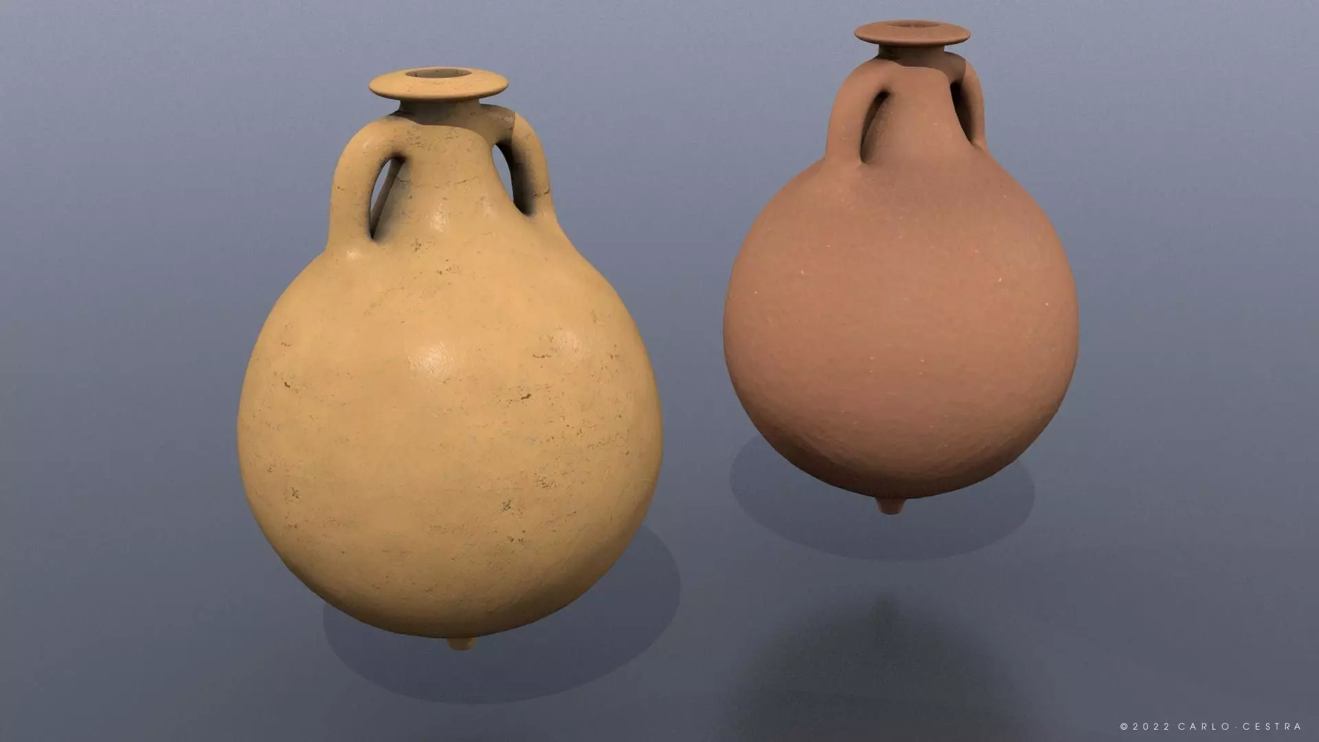 Dressel-20 type Amphora Low-poly 3D model_0