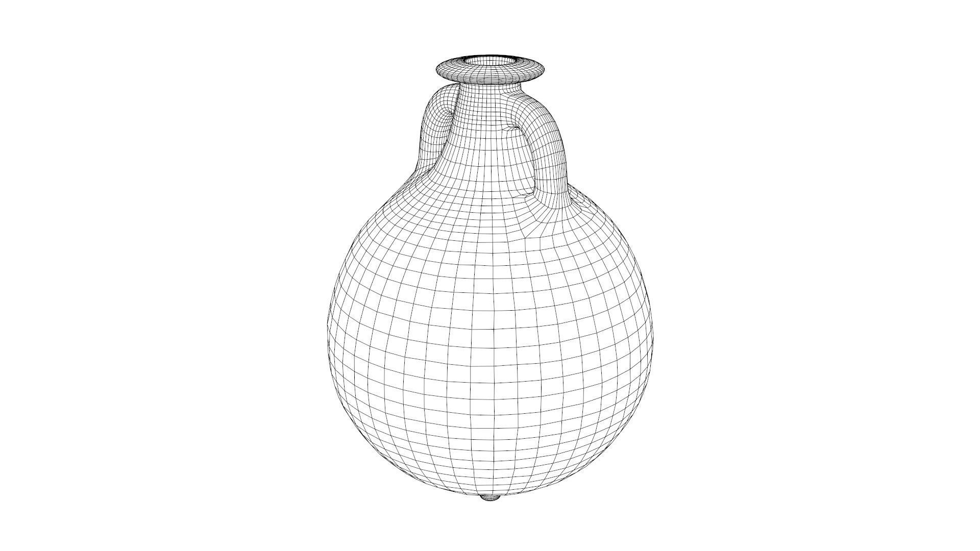 Dressel-20 type Amphora Low-poly 3D model_7