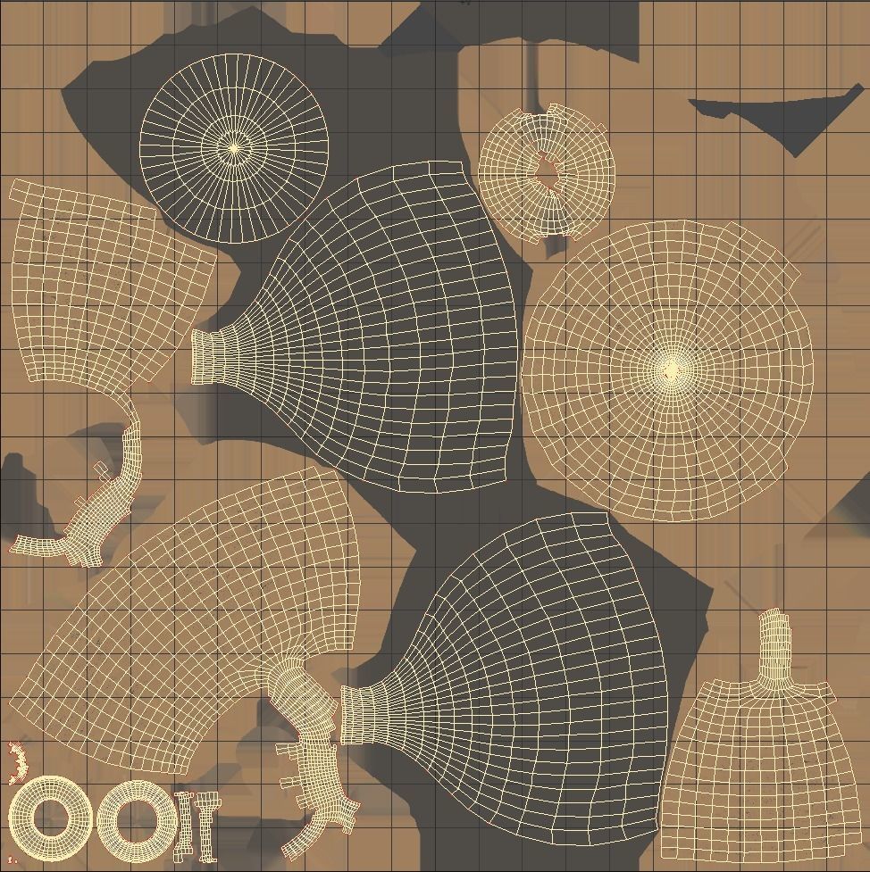 Dressel-20 type Amphora Low-poly 3D model_9