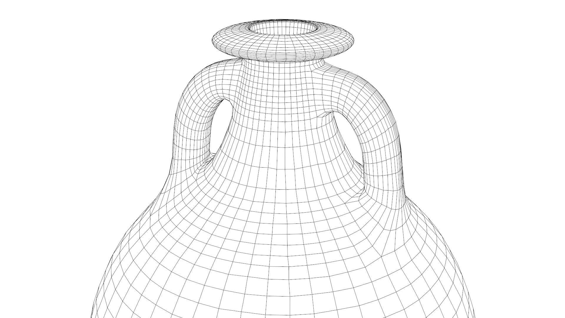 Dressel-20 type Amphora Low-poly 3D model_8