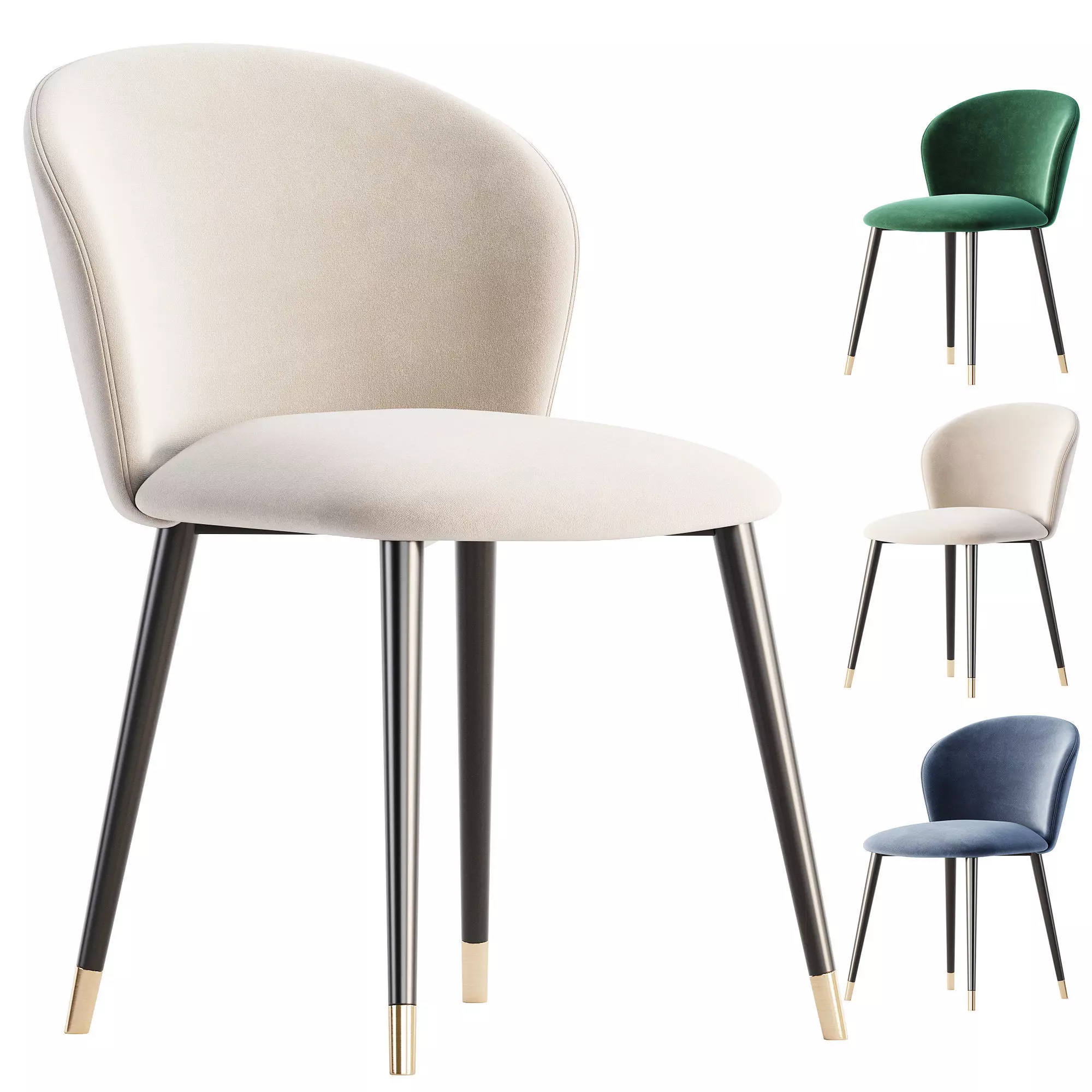 Dining Chair Volante 3D model_0