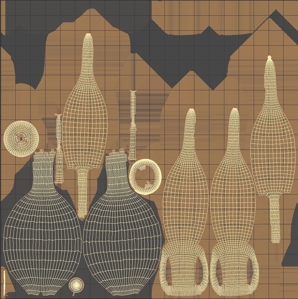 Dressel 7-11 type Amphora Low-poly 3D model_9