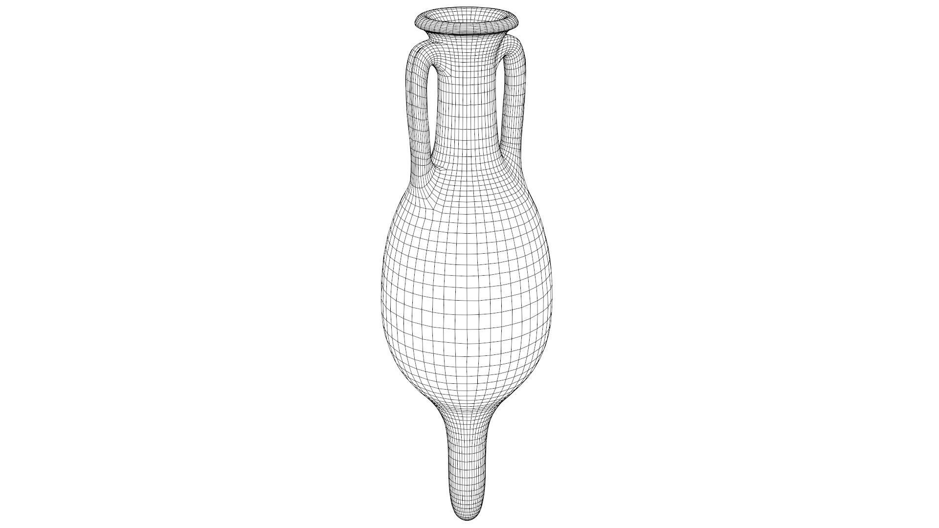 Dressel 7-11 type Amphora Low-poly 3D model_6