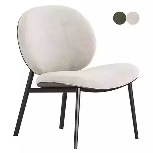 Zuiver fauteuil Spike armchair 3D model