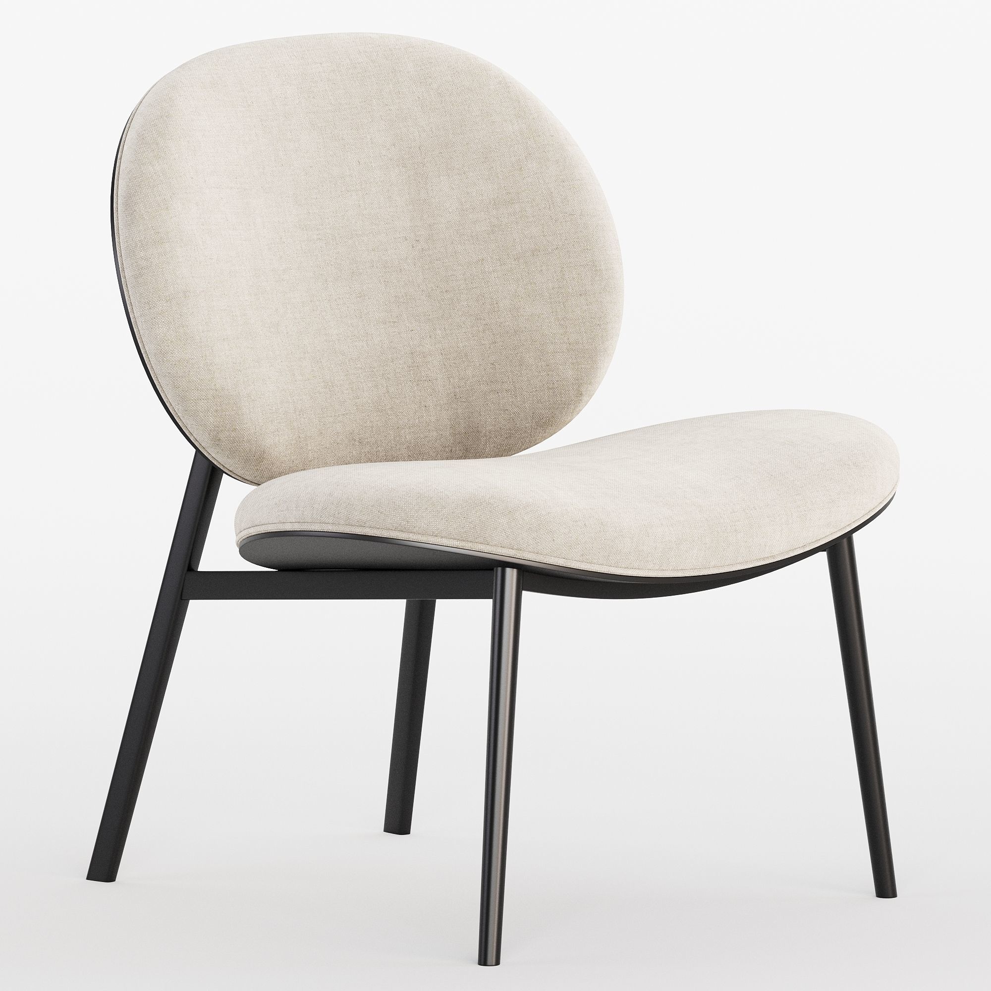 Zuiver fauteuil Spike armchair 3D model_2