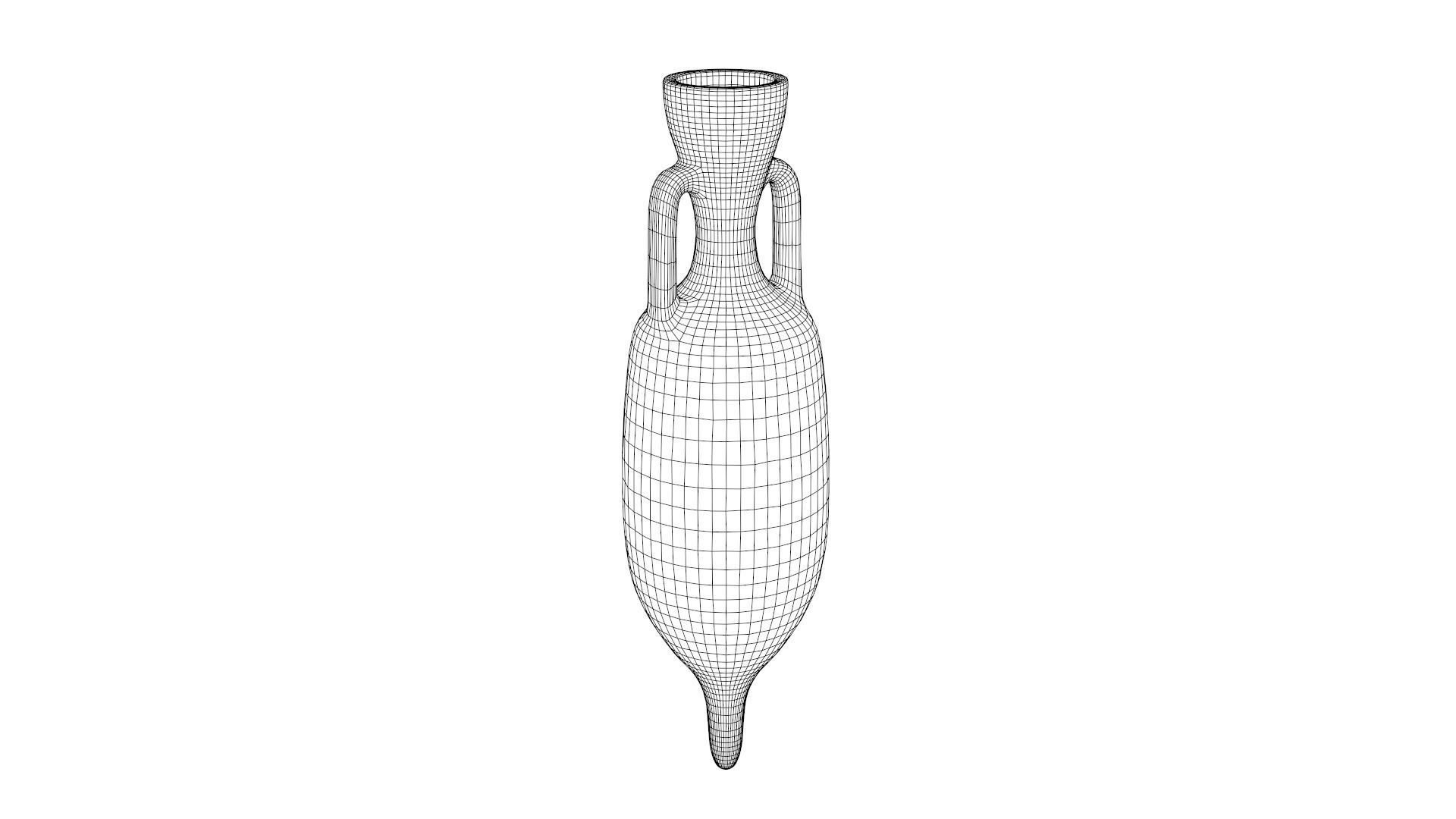 Pascual-1 type Amphora Low-poly 3D model_6
